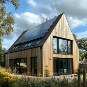 House with Solar Panels