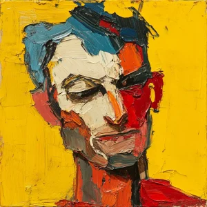 Frank Auerbach style painting