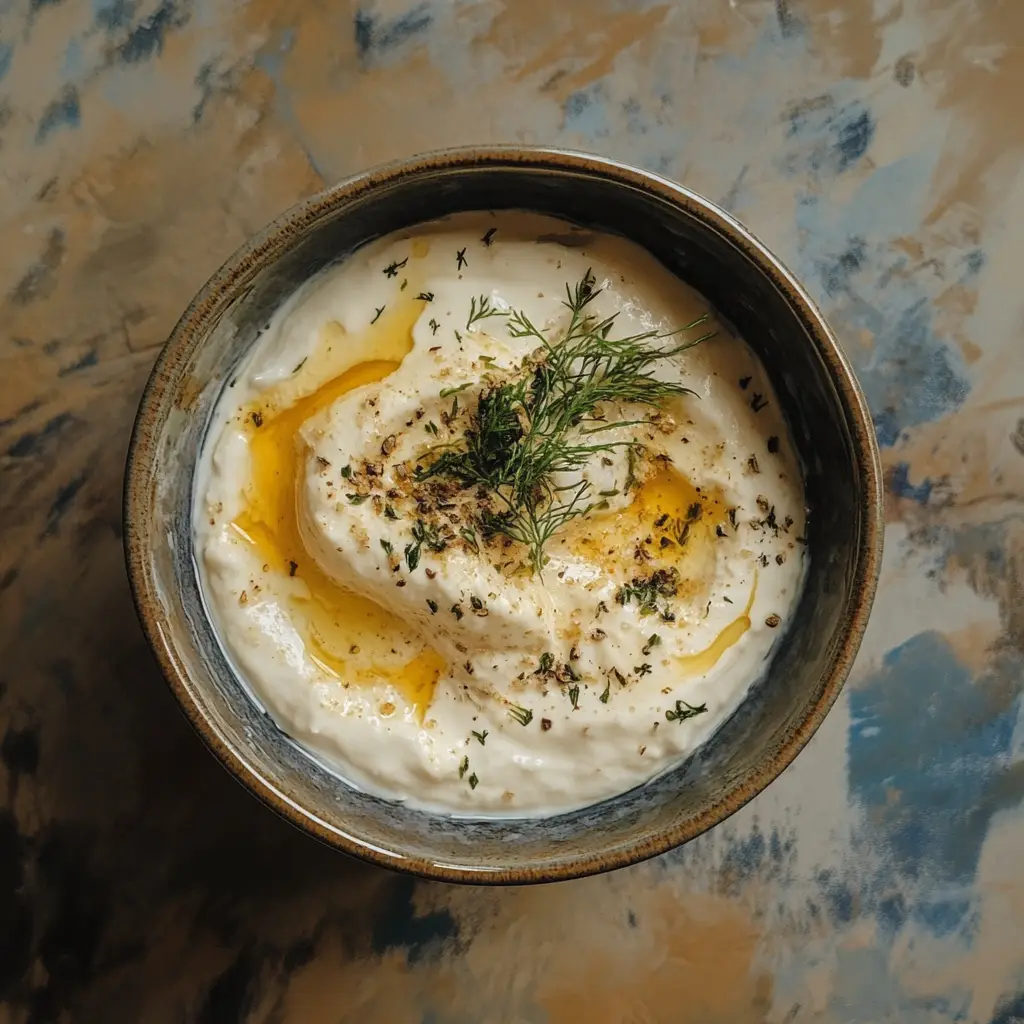 Taramasalata in a dish